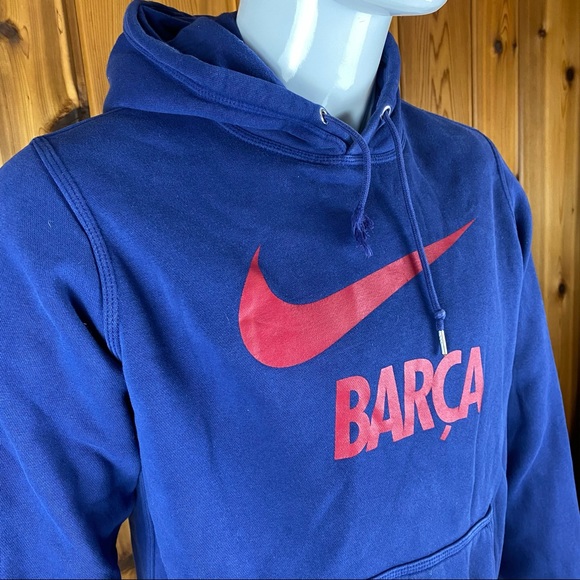 Nike Club FC Barcelona Soccer Core Hoodie Pullover - Picture 3 of 15